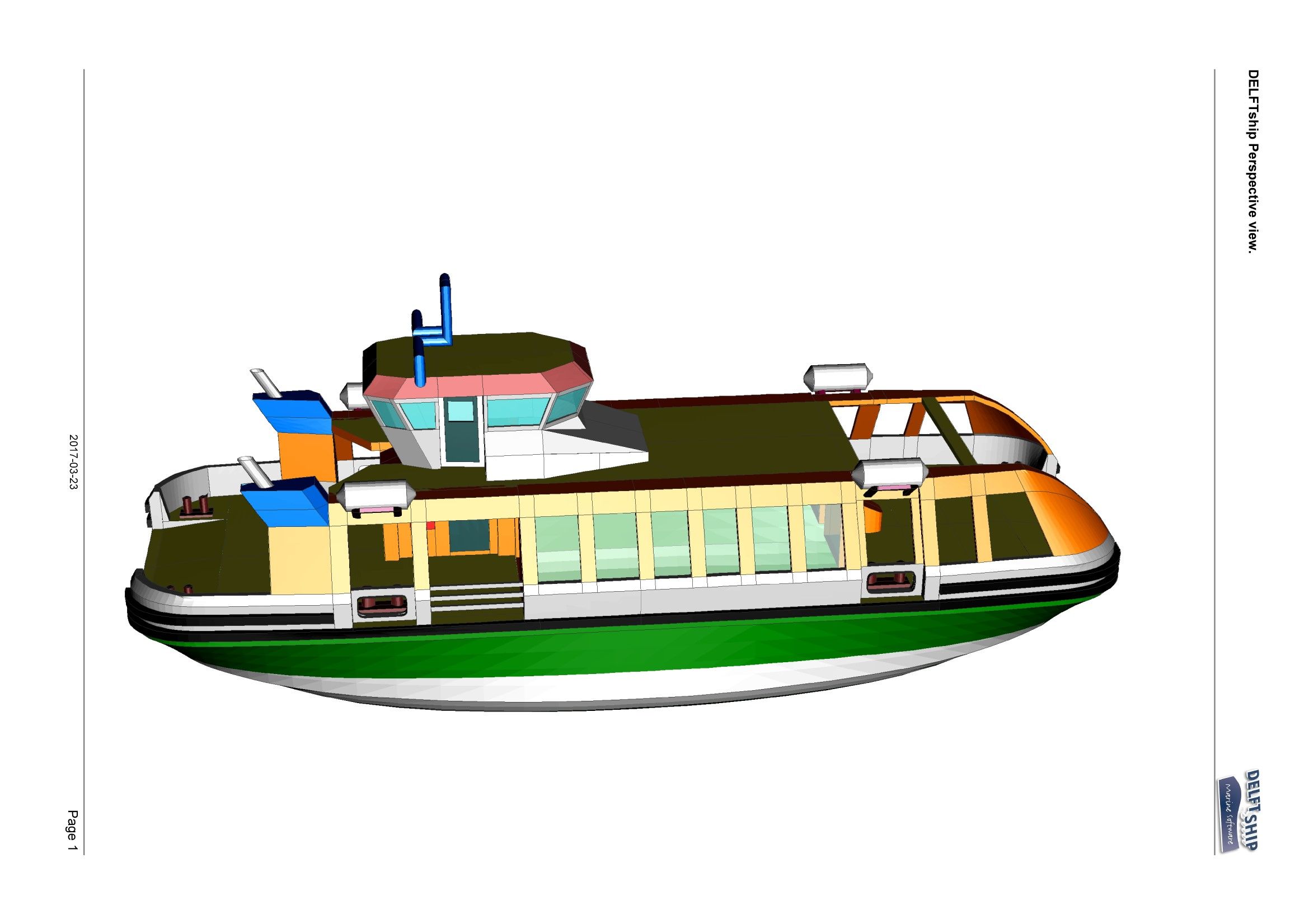 Gloskiewicz 3. Projekt nowego promu widok od- burty fot. M. Głośkiewicz