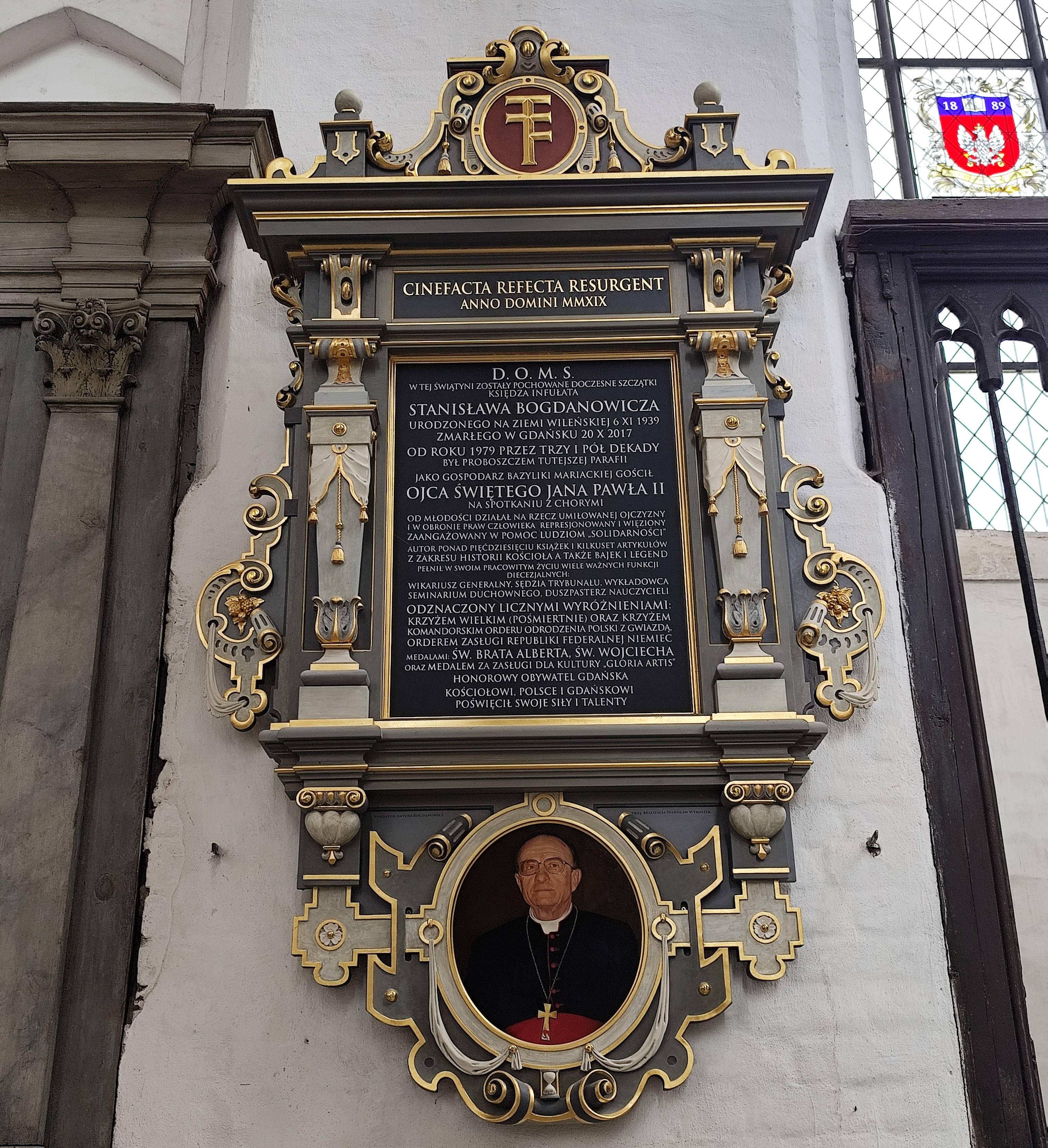 III. ks. Bogdanowicz epitafium Bazylika Mariacka JW